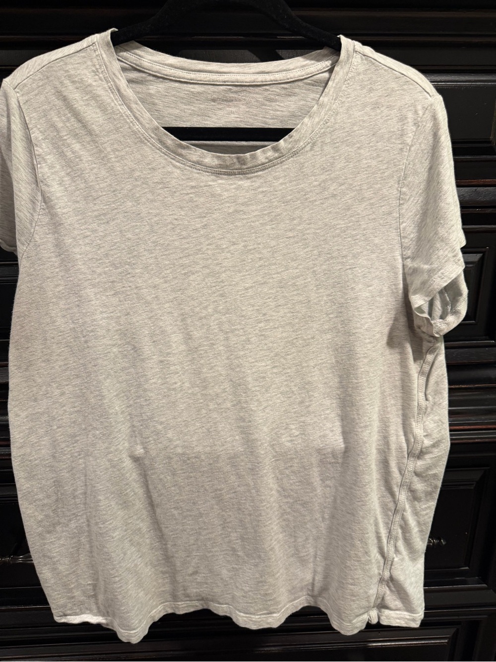 Athleta Light Heather Gray Crewneck Tee